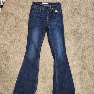 KanCan Dark Blue Flare Jeans